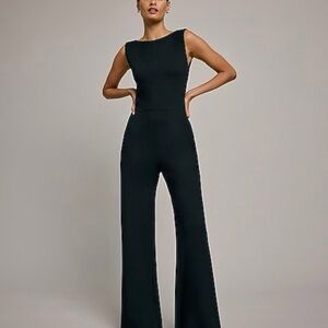 Express Black Sleeveless Jumpsuit